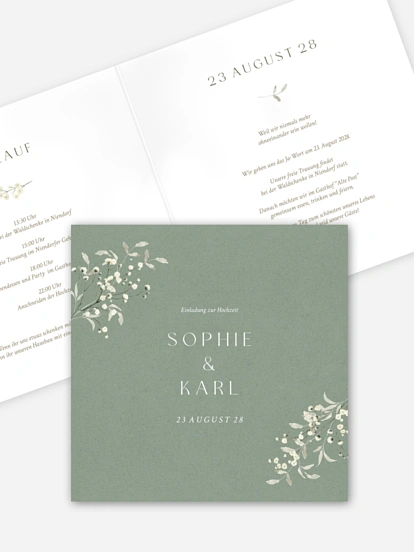 Hochzeitseinladung Love in Bloom