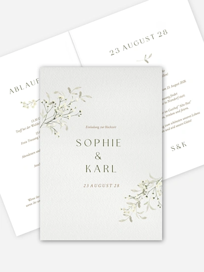 Hochzeitseinladung Love in Bloom