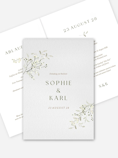 Hochzeitseinladung Love in Bloom