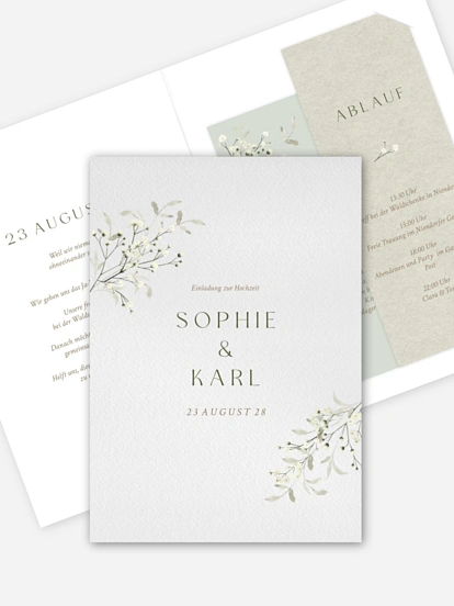 Hochzeitseinladung Love in Bloom