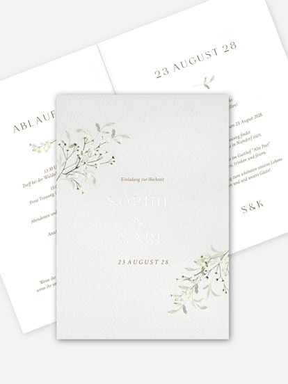 Hochzeitseinladung Love in Bloom
