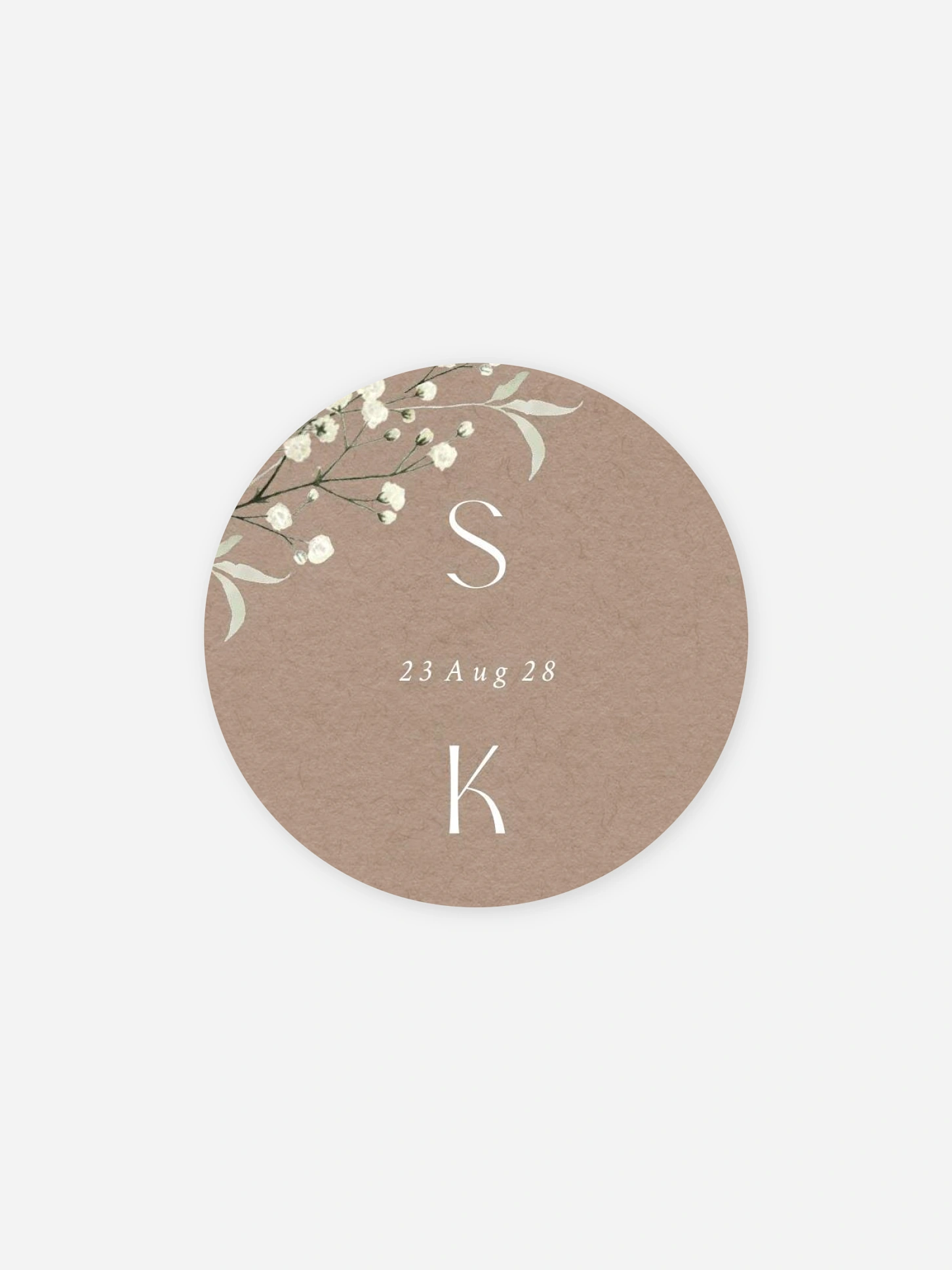 Geschenkaufkleber Hochzeit Love in Bloom