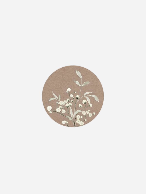 Geschenkaufkleber Hochzeit Love in Bloom