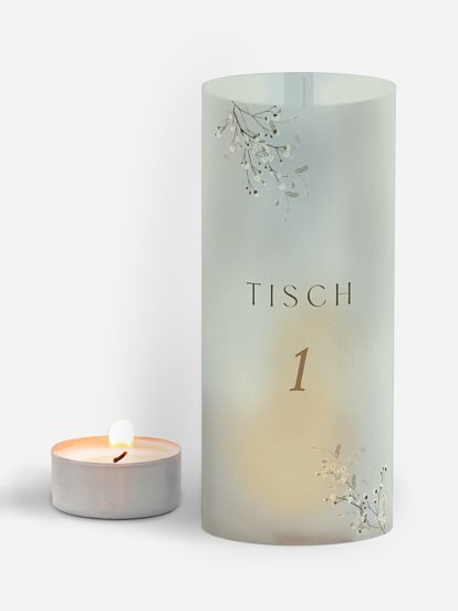 Tischnummer Love in Bloom