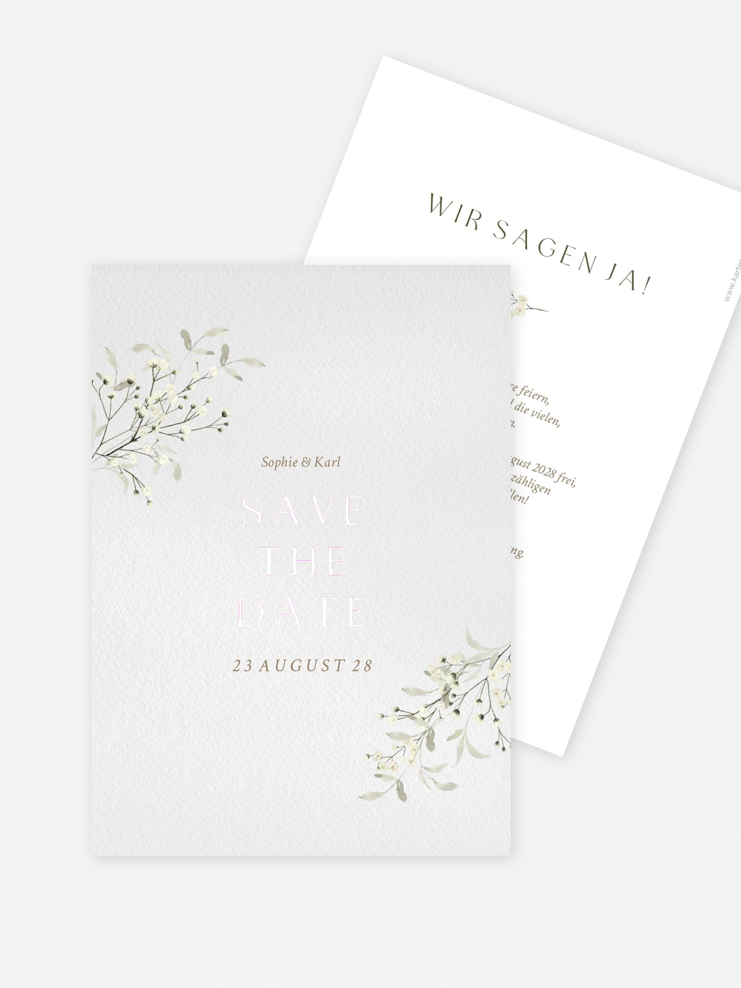 Save-the-Date Karte Love in Bloom