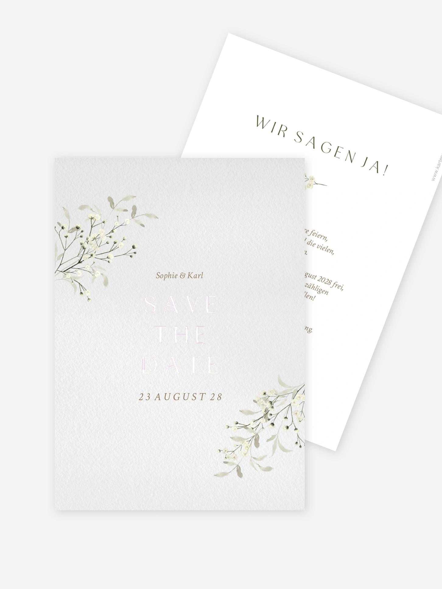 Save-the-Date Karte Love in Bloom