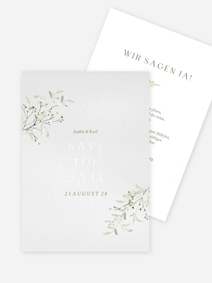 Save-the-Date Karte Love in Bloom