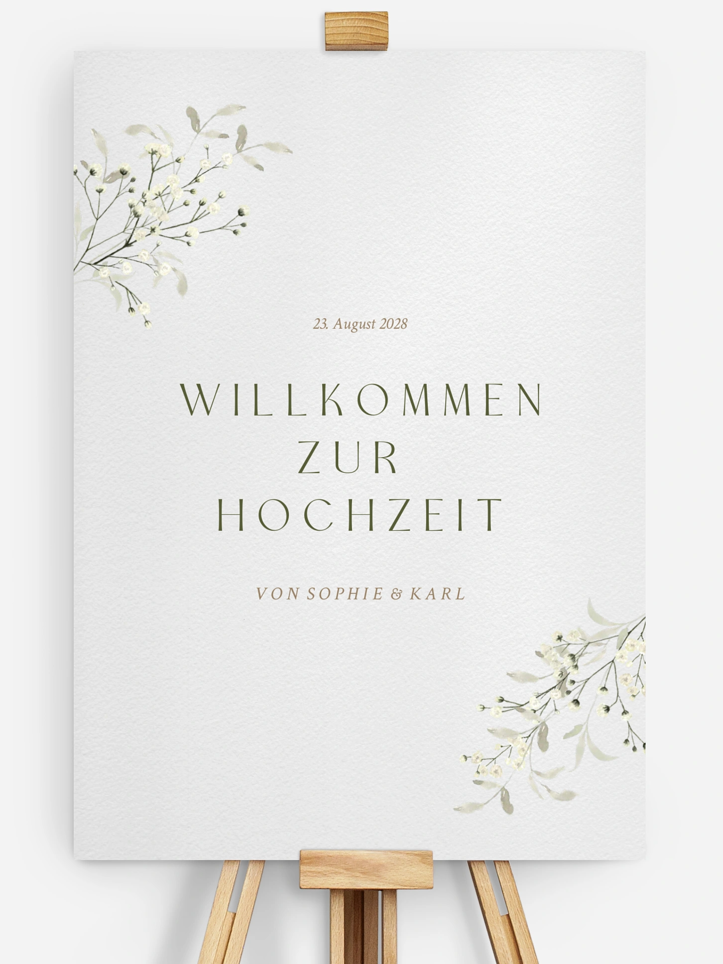 Willkommensschild Love in Bloom