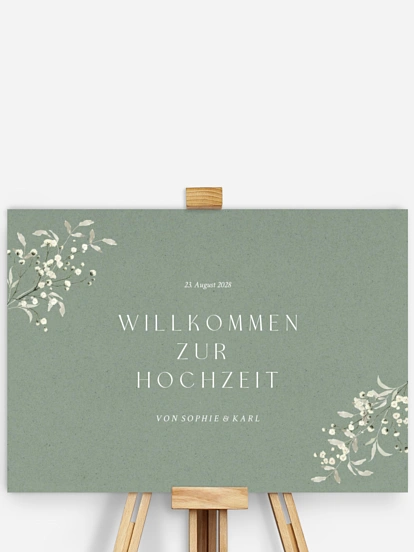 Willkommensschild Love in Bloom