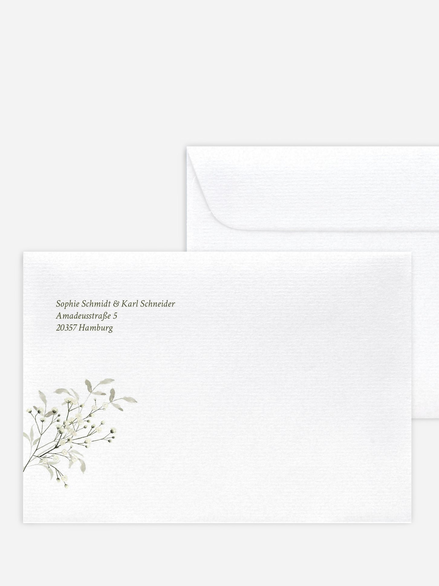 Briefumschlag mit Motiv Love in Bloom