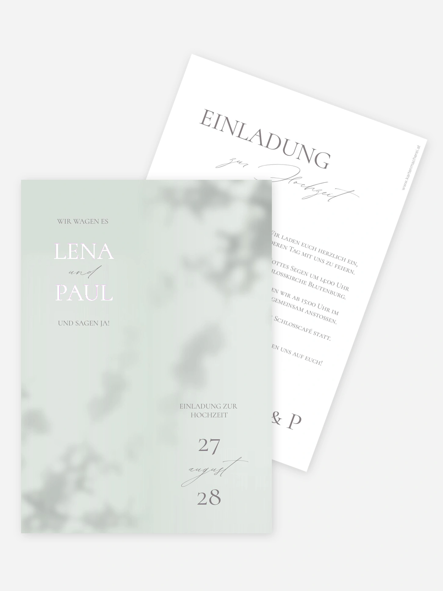 Hochzeitseinladung Komorebi