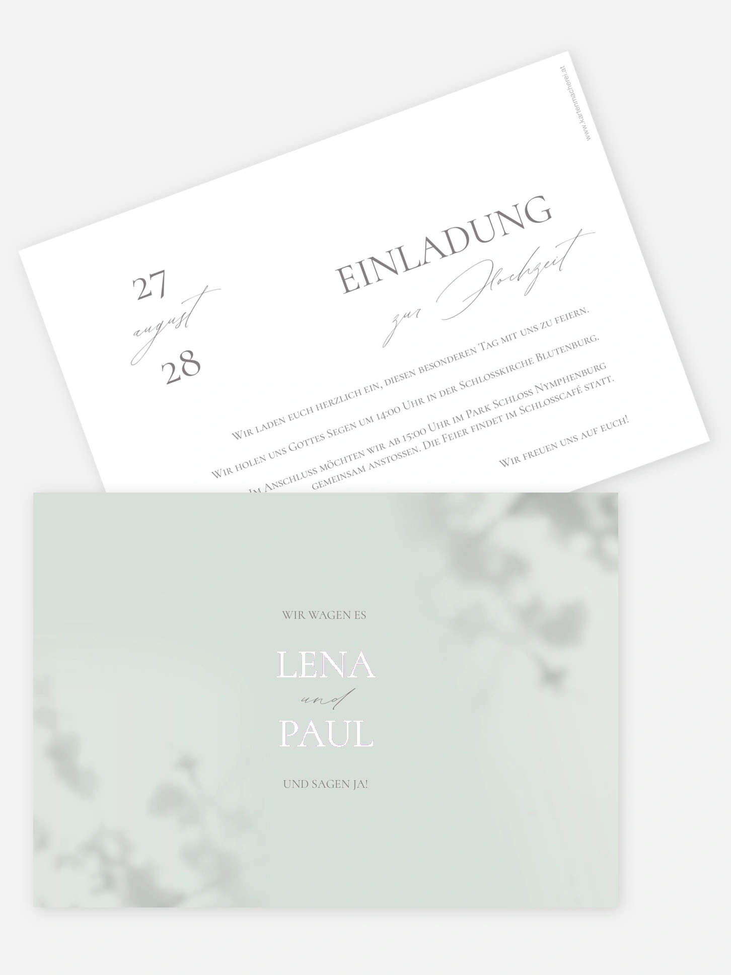 Hochzeitseinladung Komorebi