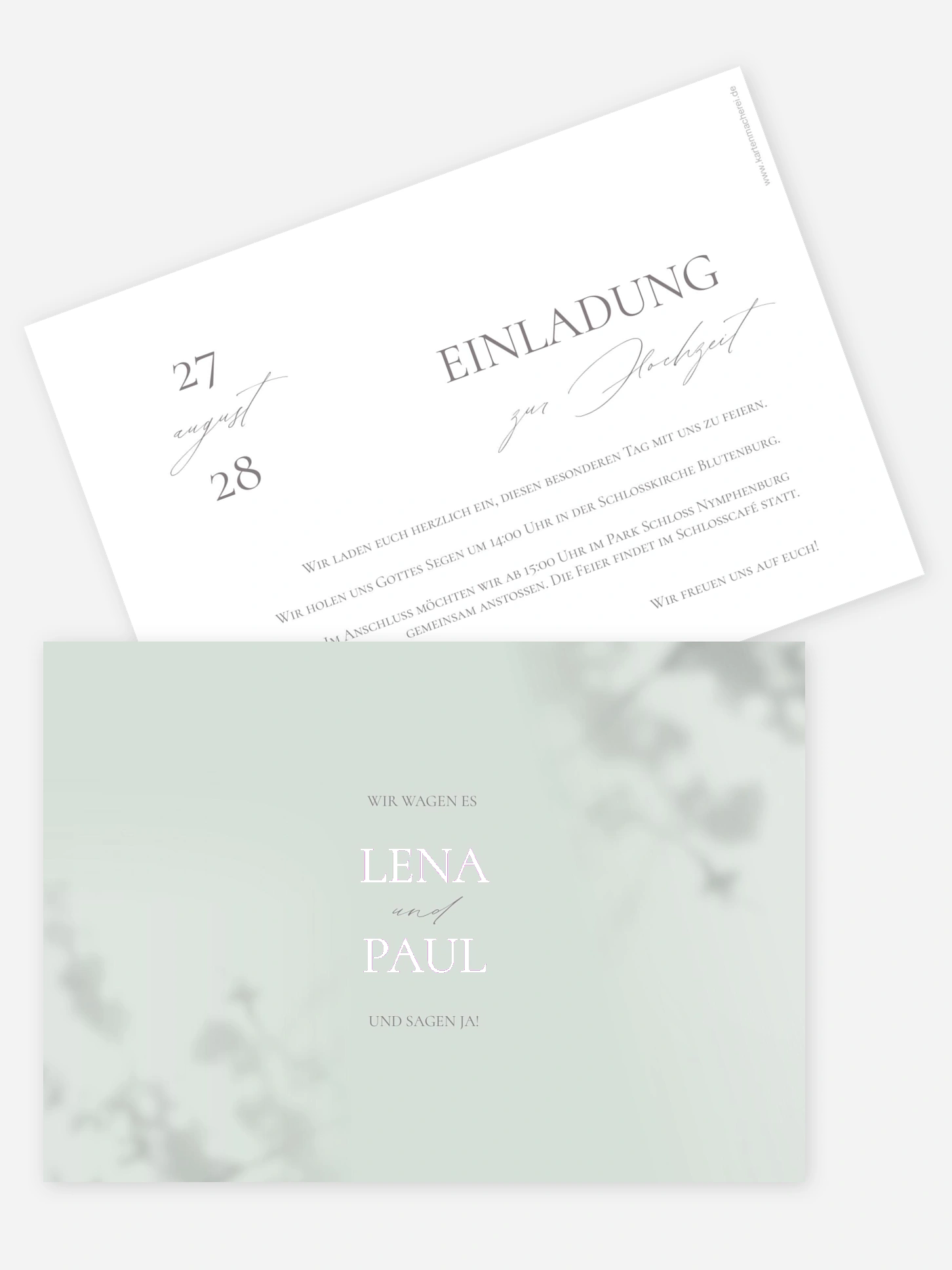 Hochzeitseinladung Komorebi