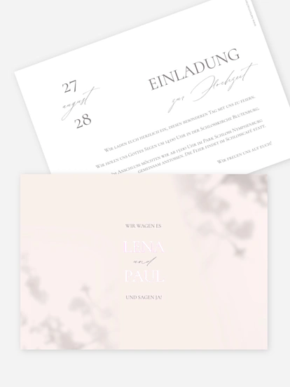 Hochzeitseinladung Komorebi