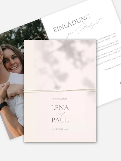 Hochzeitseinladung Komorebi