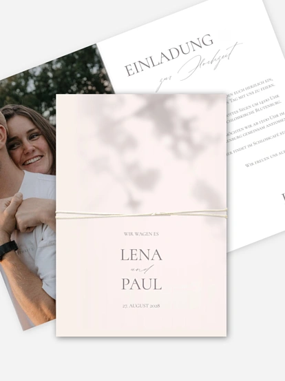 Hochzeitseinladung Komorebi