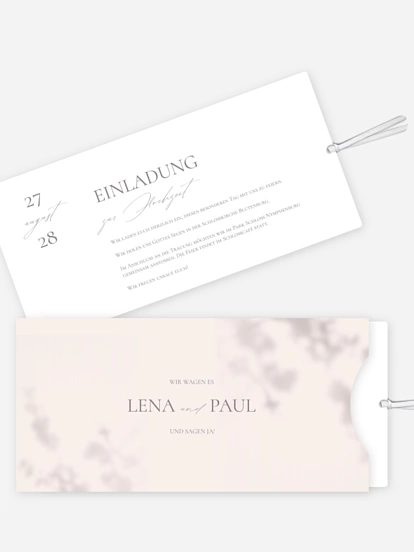 Hochzeitseinladung Komorebi