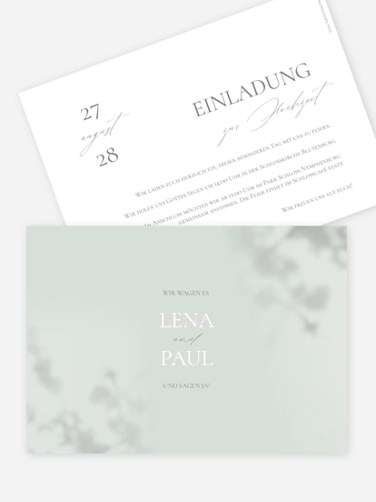Hochzeitseinladung Komorebi