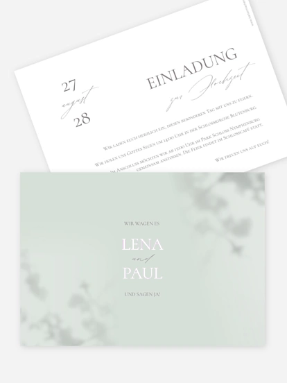 Hochzeitseinladung Komorebi