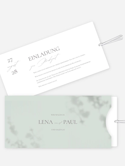 Hochzeitseinladung Komorebi