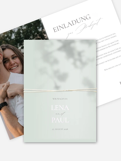 Hochzeitseinladung Komorebi