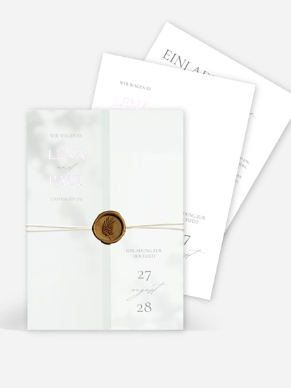 Hochzeitseinladung Komorebi