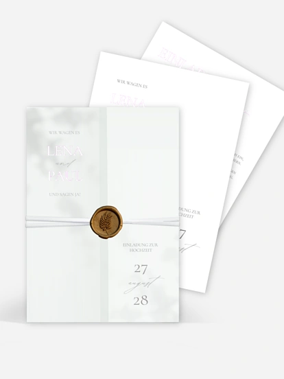 Hochzeitseinladung Komorebi