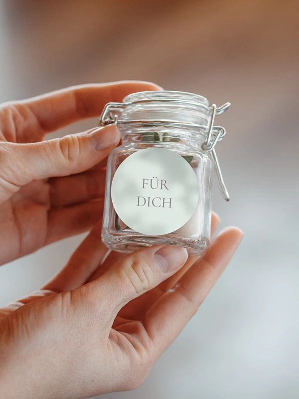 Geschenkaufkleber Hochzeit Komorebi