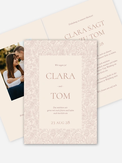 Hochzeitseinladung Liebesgeschichte