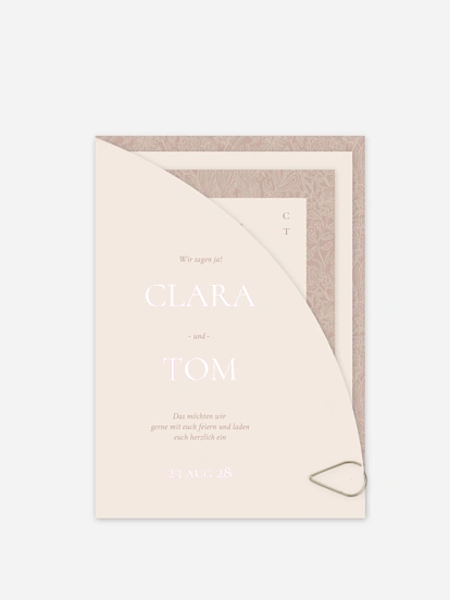 Hochzeitseinladung Liebesgeschichte