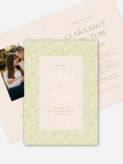 Hochzeitseinladung Liebesgeschichte