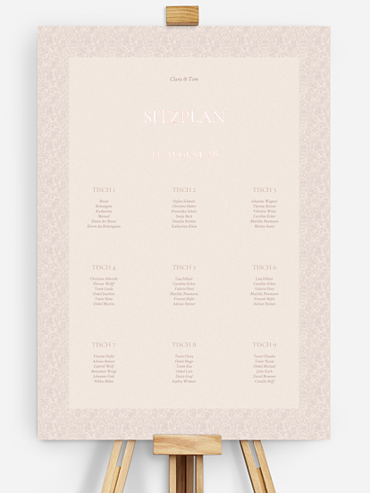 Sitzplan Plakat Liebesgeschichte