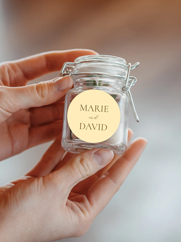 Geschenkaufkleber Hochzeit Sicily