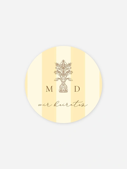 Geschenkaufkleber Hochzeit Sicily