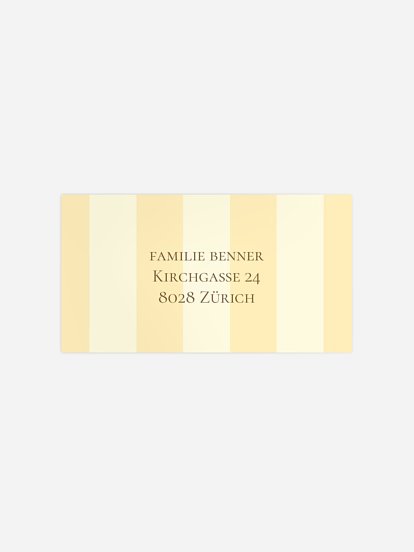 Empfängeraufkleber Hochzeit Sicily