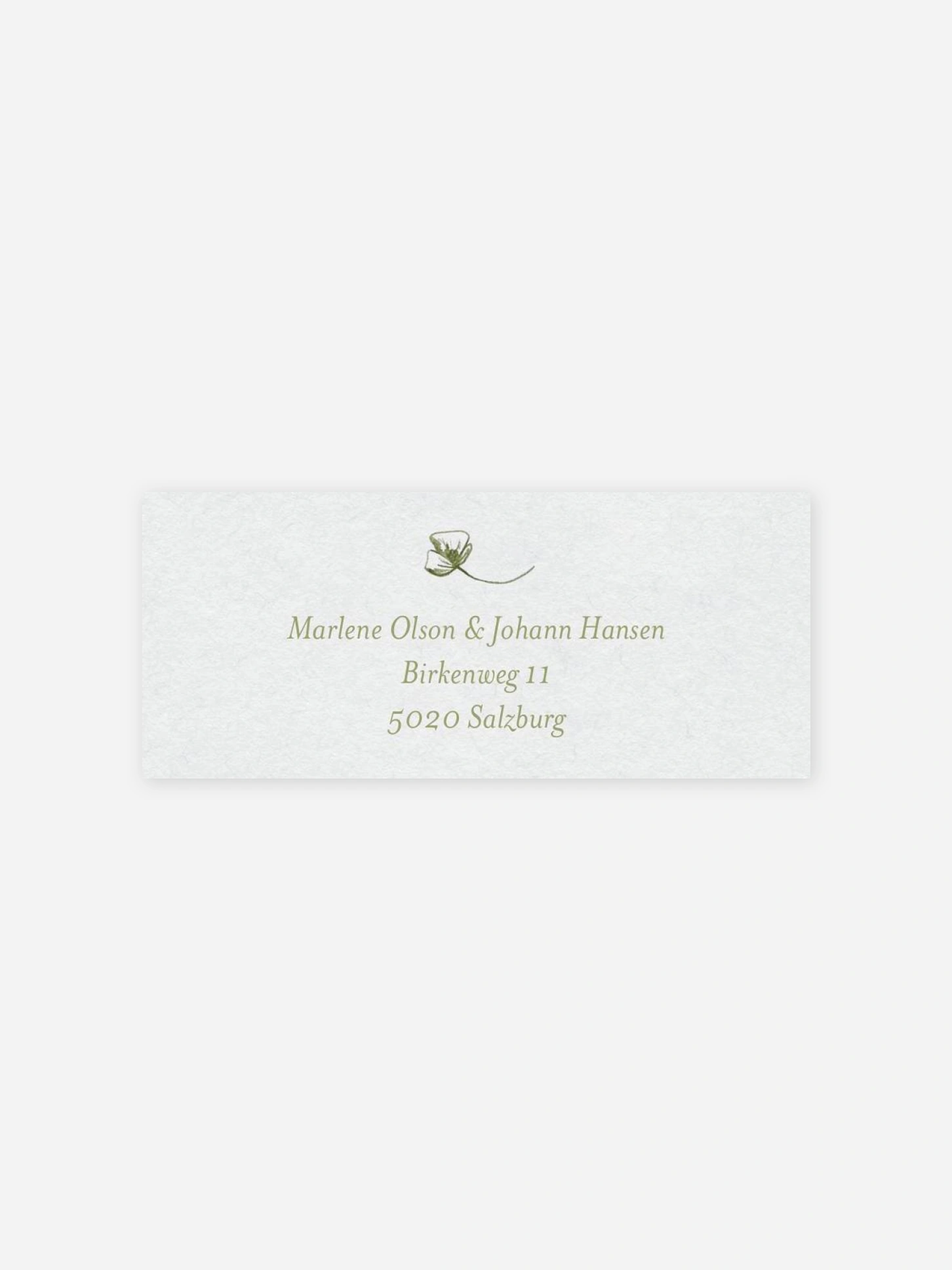 Absenderaufkleber Hochzeit Fine Florals