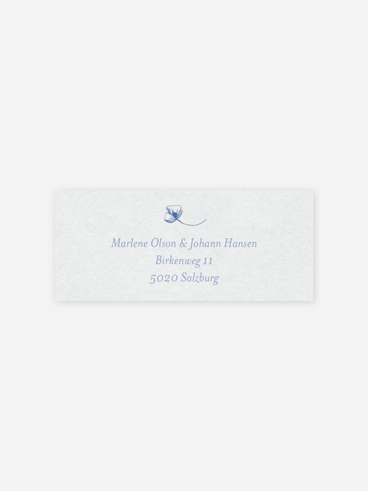 Absenderaufkleber Hochzeit Fine Florals