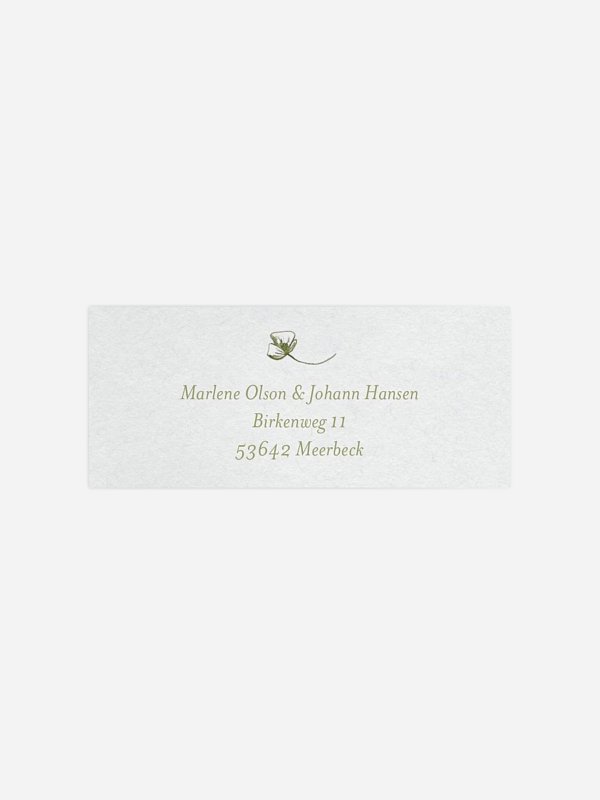 Absenderaufkleber Hochzeit Fine Florals