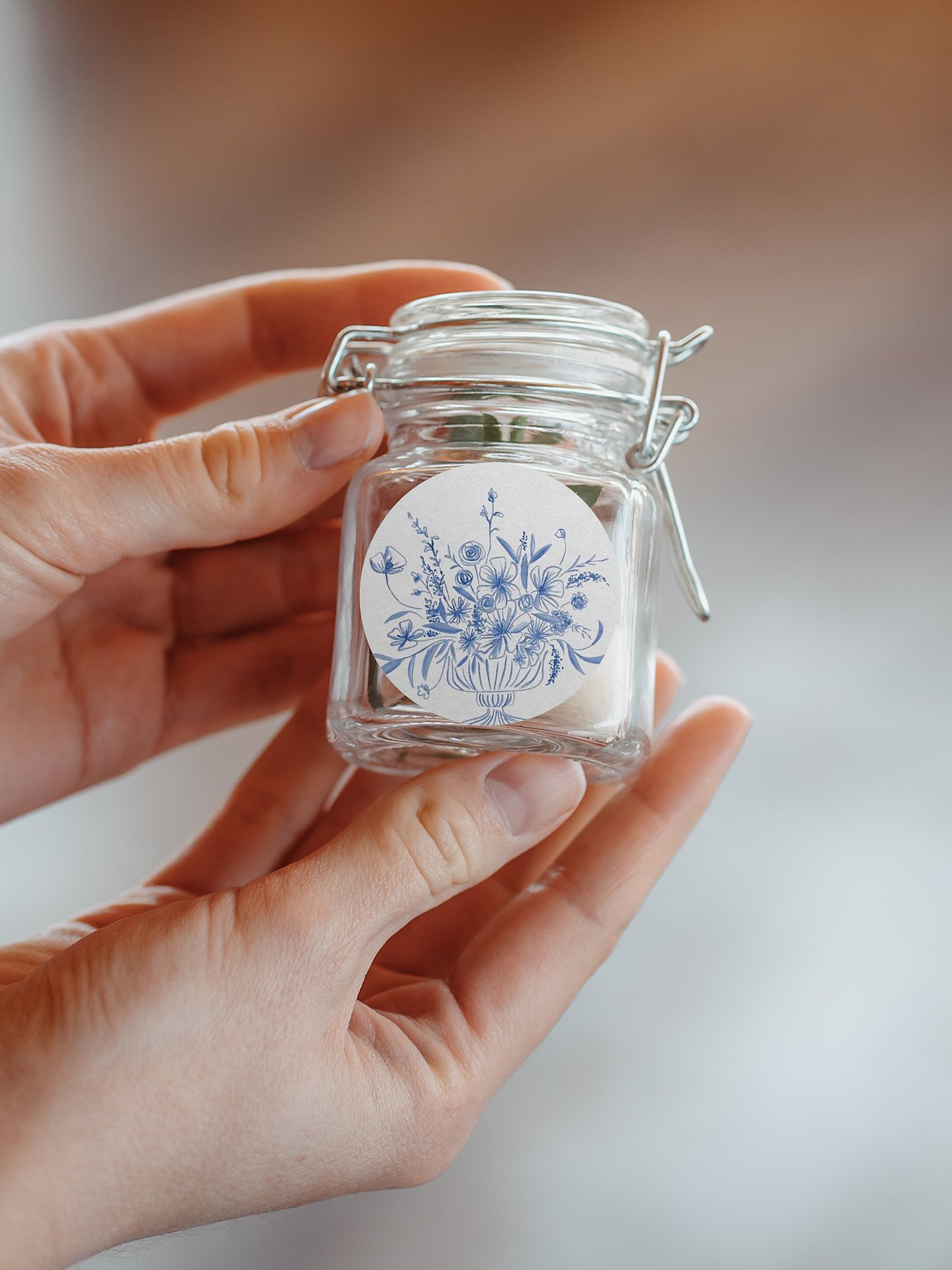 Geschenkaufkleber Hochzeit Fine Florals