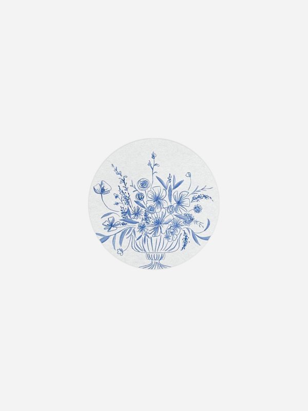 Geschenkaufkleber Hochzeit Fine Florals
