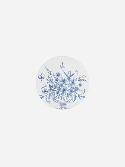 Geschenkaufkleber Hochzeit Fine Florals