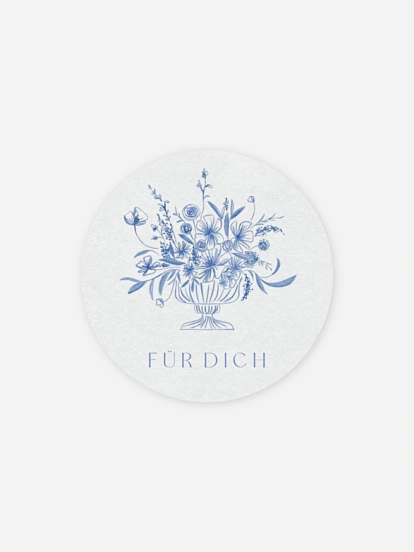Geschenkaufkleber Hochzeit Fine Florals