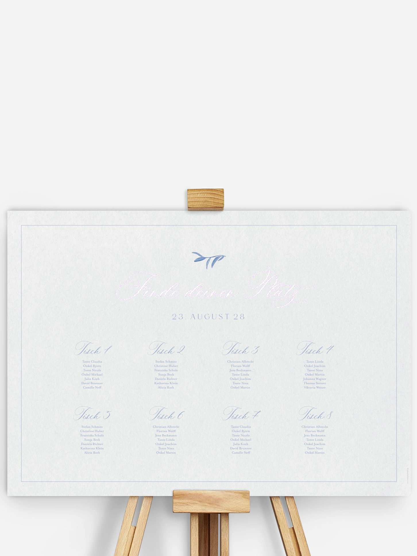 Sitzplan Plakat Fine Florals