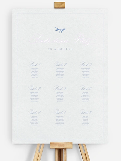 Sitzplan Plakat Fine Florals