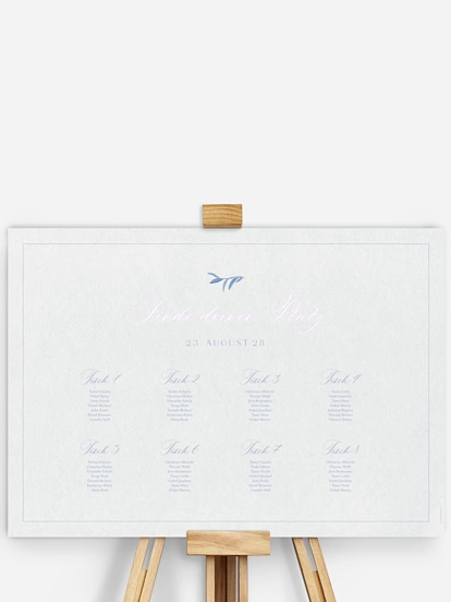 Sitzplan Plakat Fine Florals