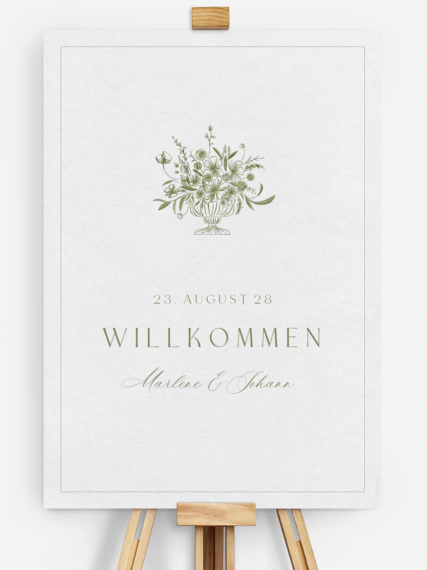 Willkommensschild Fine Florals
