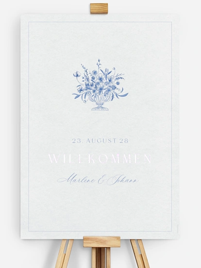Willkommensschild Fine Florals