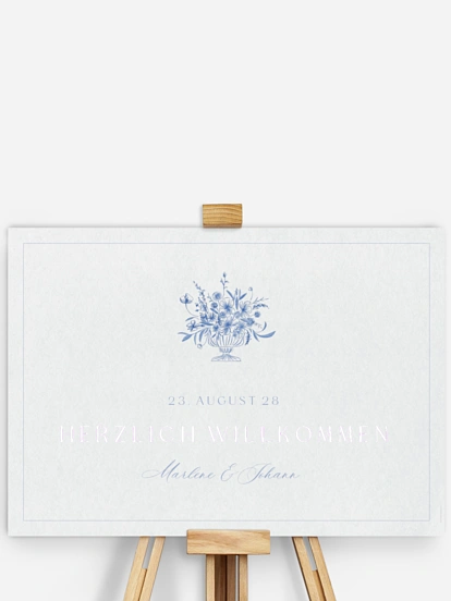 Willkommensschild Fine Florals