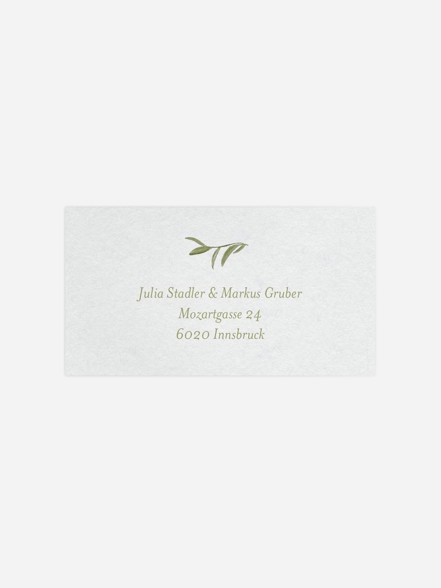 Empfängeraufkleber Hochzeit Fine Florals