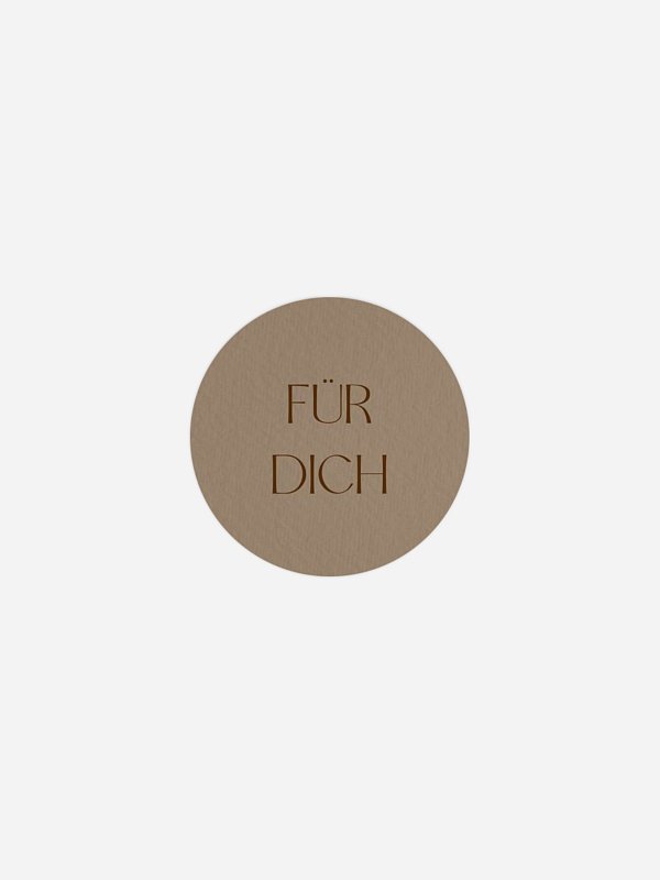 Geschenkaufkleber Hochzeit Mocca